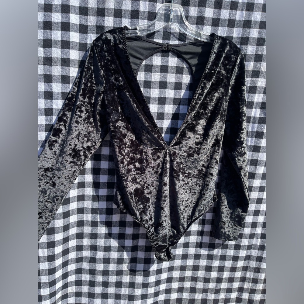Black velour VS onesie